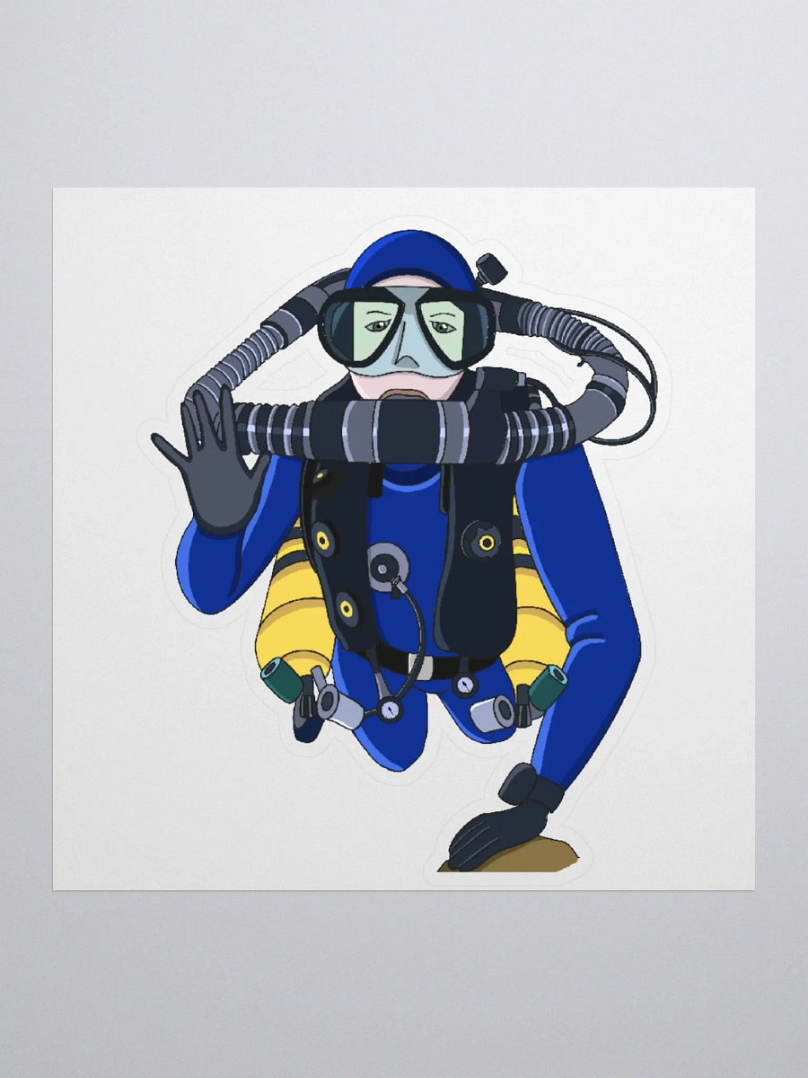 Rebreather Diver Sticker product image (1)