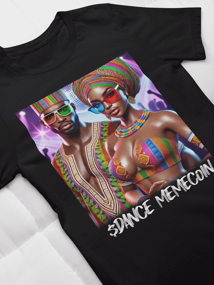 AFRO SWAG - DANCE MEMECOIN - PREMIUM TEE - BLACK product image (1)