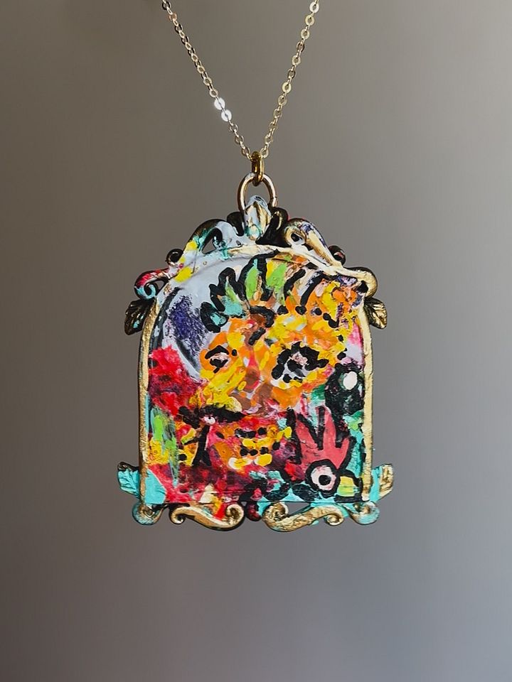 Calicho Collab Jungle Necklace Bronze finish product image (1)