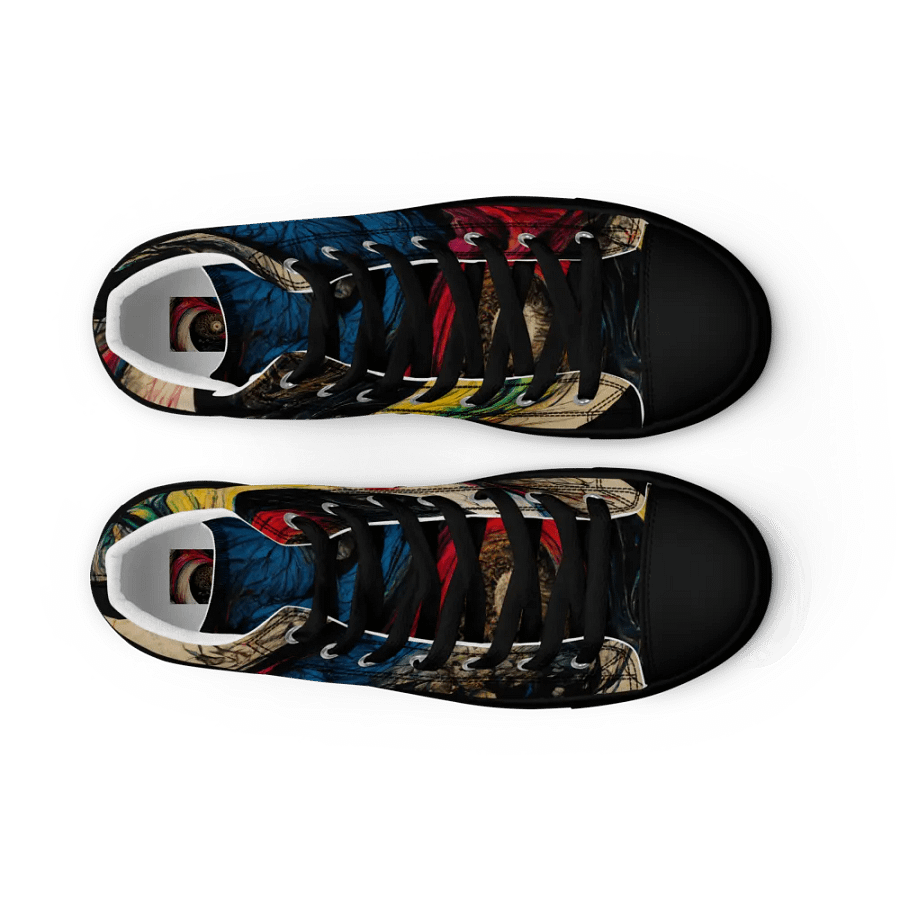 Yin-Yang Swirl High Top Canvas Shoes product image (9)