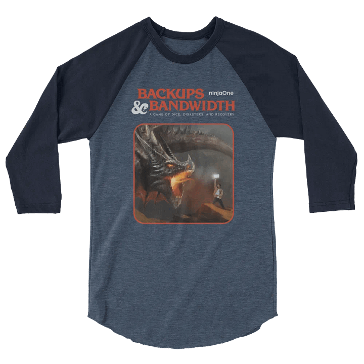 NinjaOne Backups & Bandwidth 2023 - Raglan Tee product image (2)