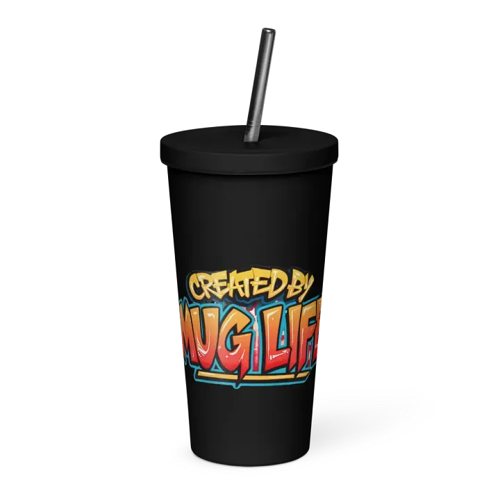 20oz Insulated Tumbler with Straw product image (1)