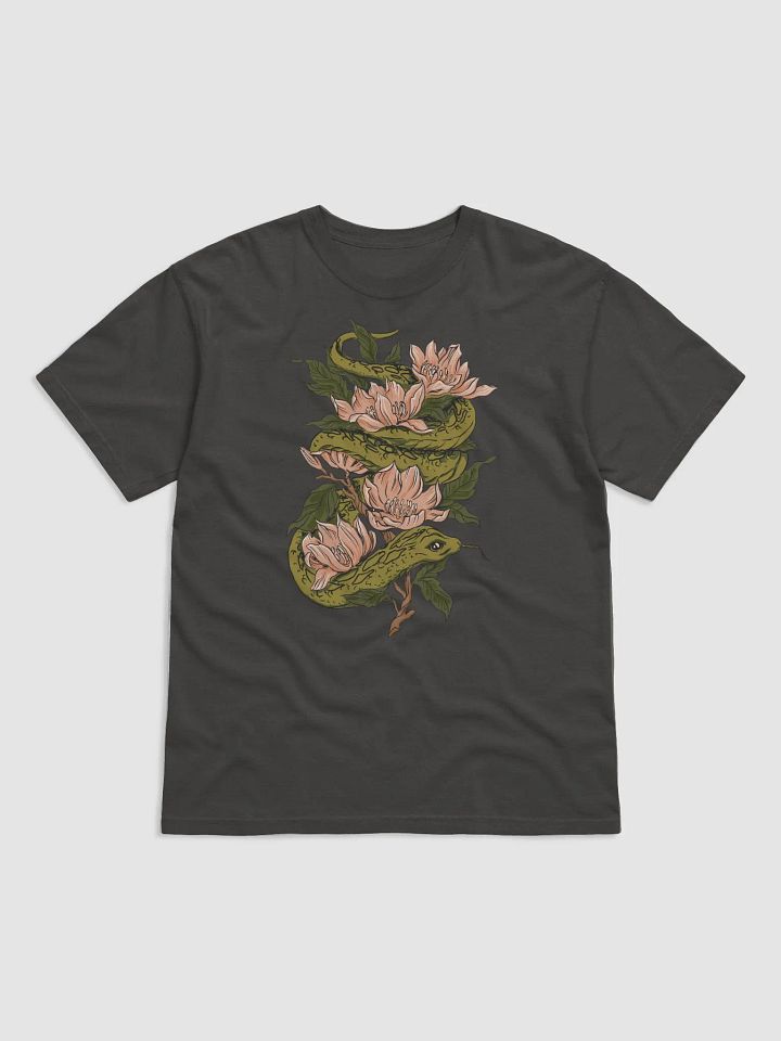 Goblincore and Cottagecore Shirts for Snake Lovers | Forest Snake Among Magnolia Flowers Botanicals T-Shirt product image (21)