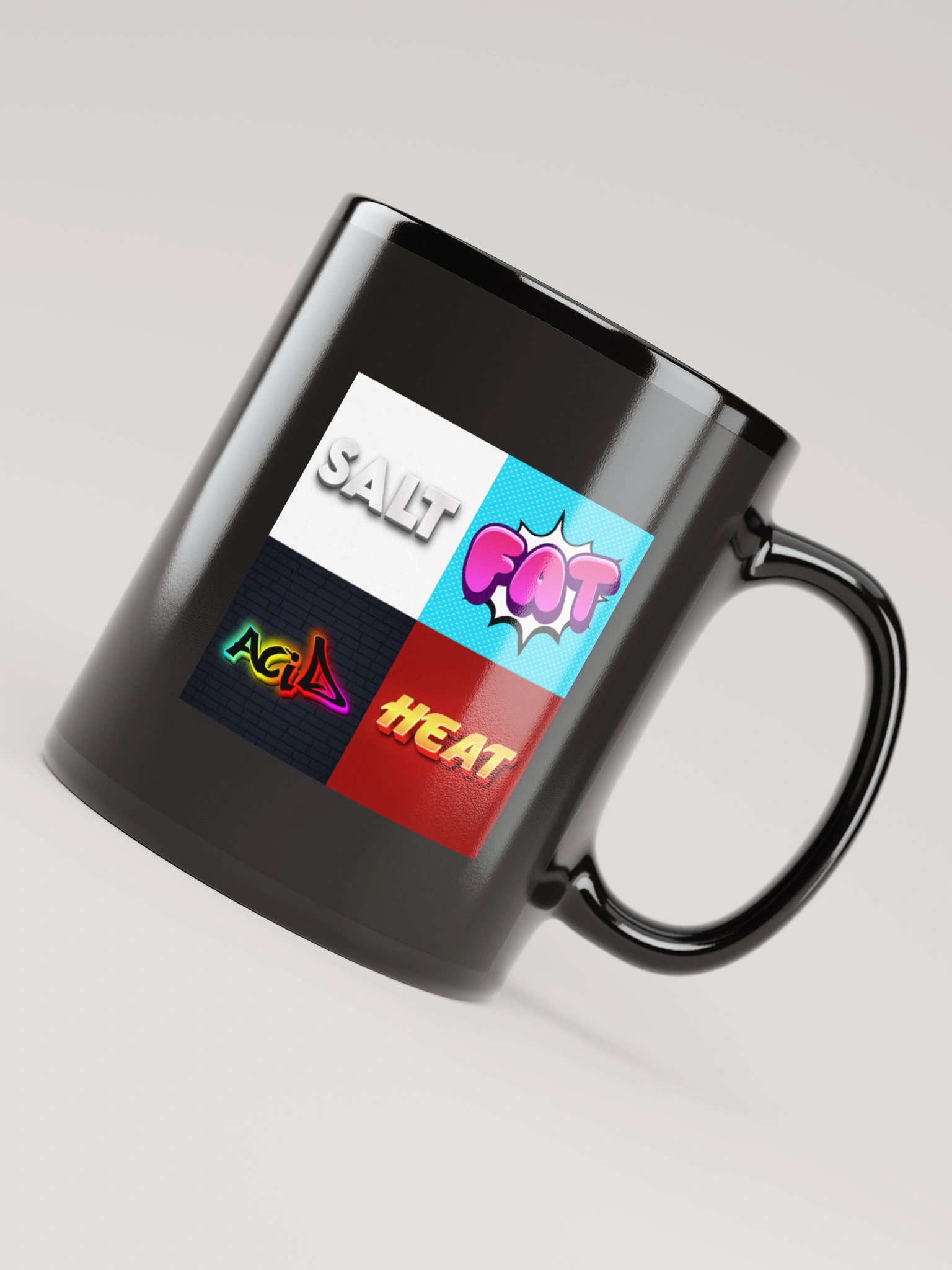 Salt Fat Acid Heat - Black Glossy Mug product image (7)