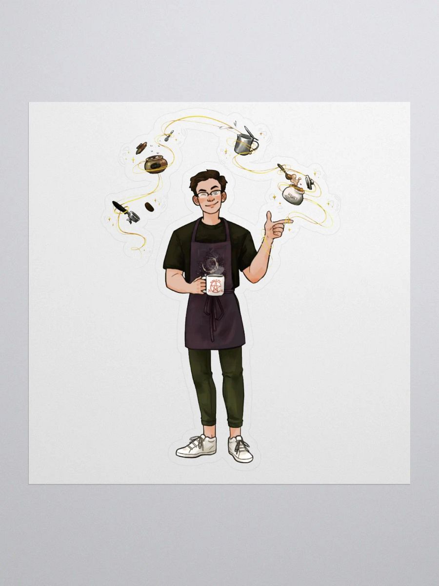 JeffBrutlag the Magical Barista Sticker product image (1)