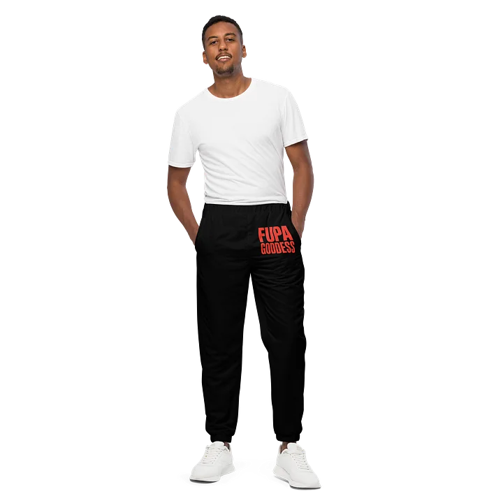 Red logo track pants product image (1)