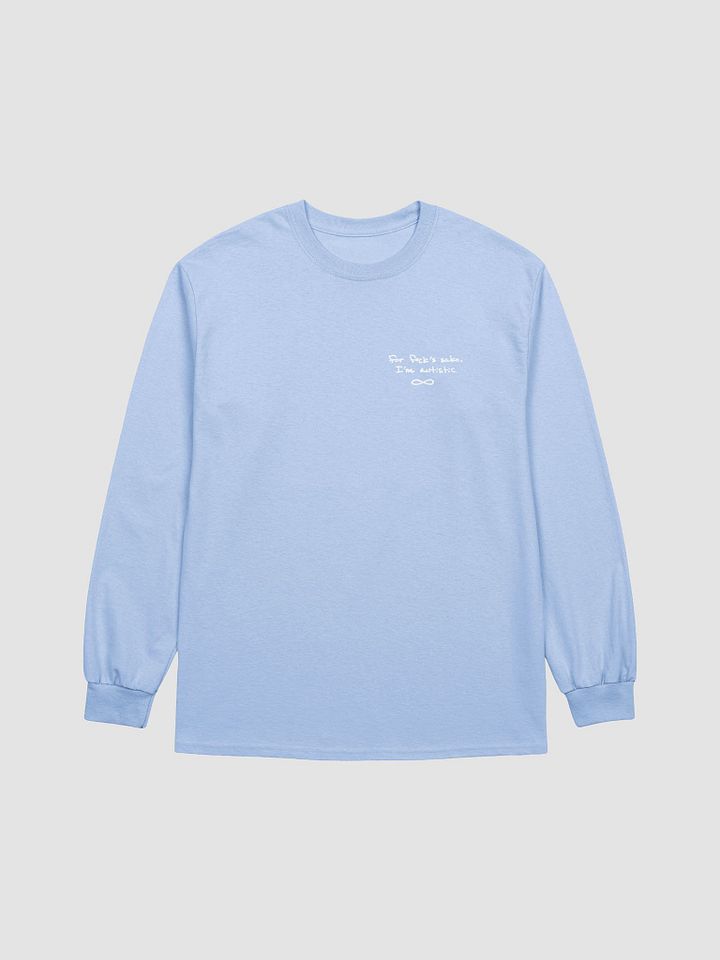 FFS, I'm autistic (sm. white design) printed cotton long sleeve product image (2)