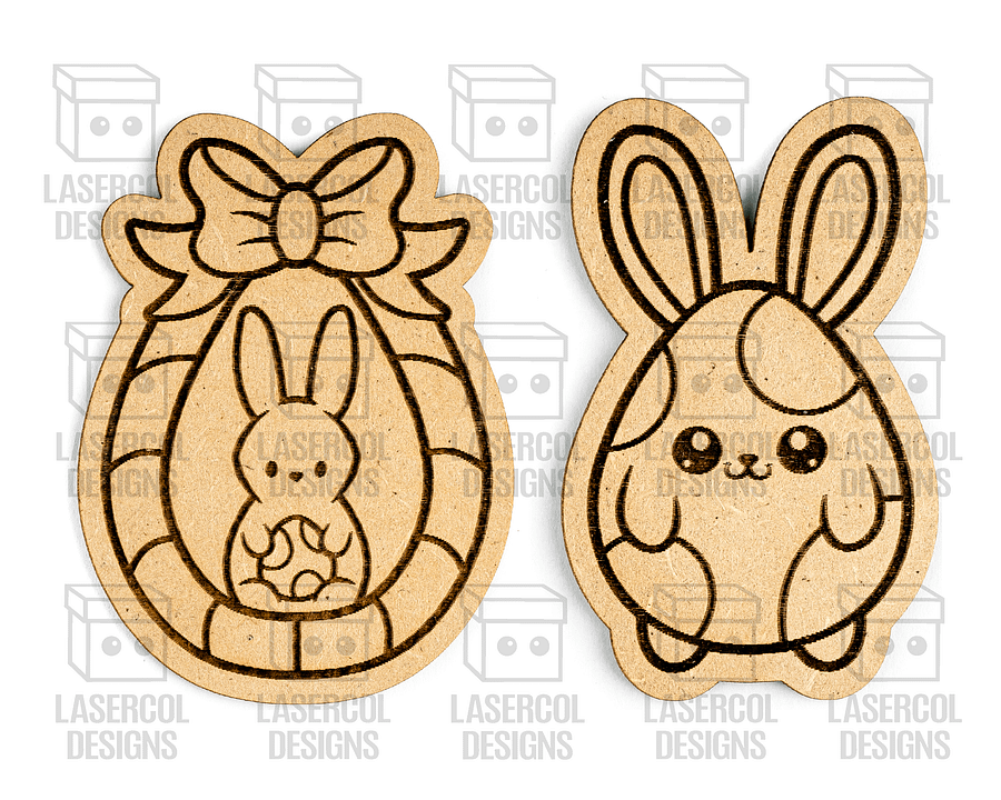 Easter Bunny Paint Kit DIY Cut Outs Set 4 - Laser Cut Files product image (7)