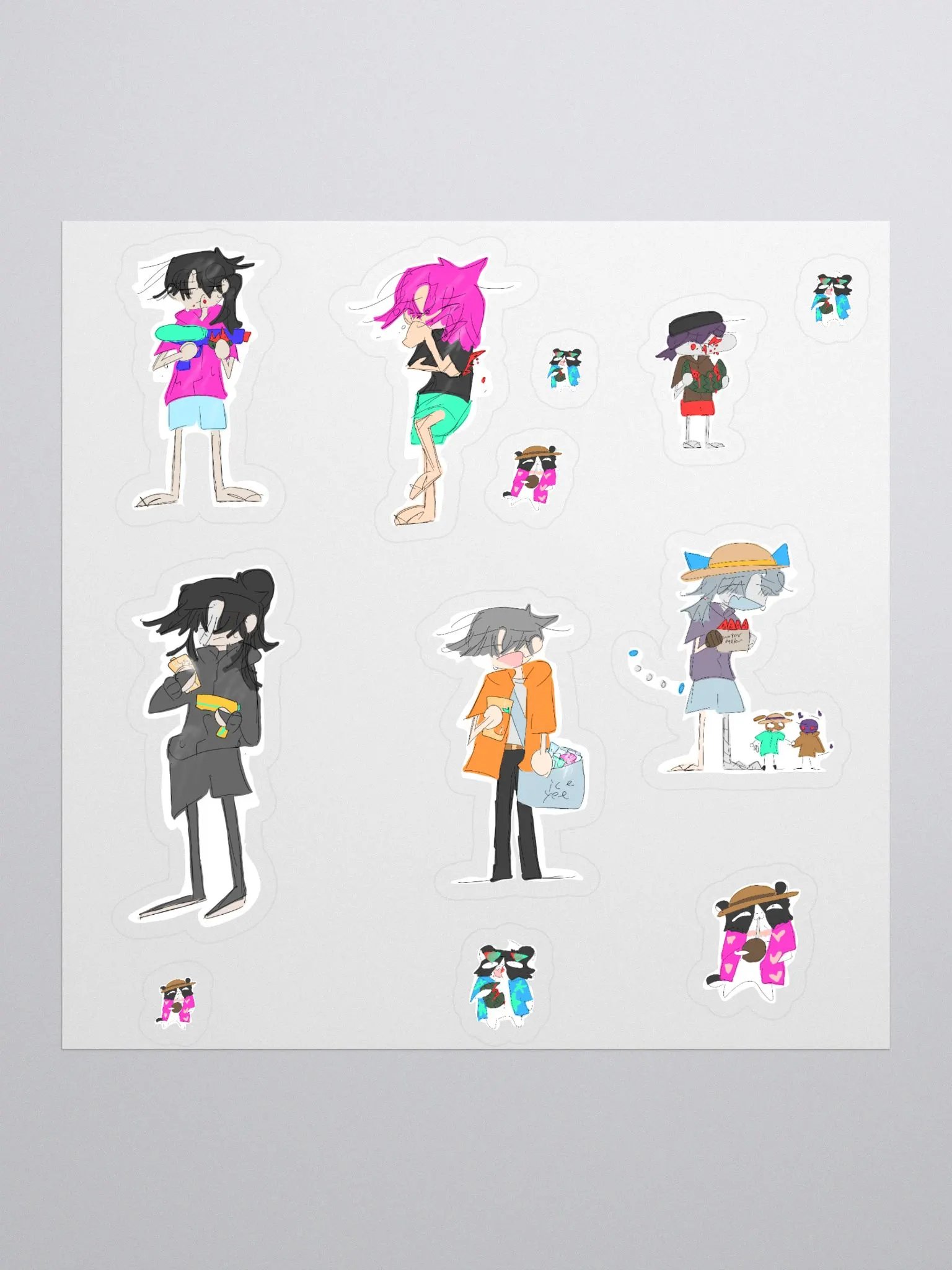 Moon Savers Hampan and Ray stickers July product image (1)