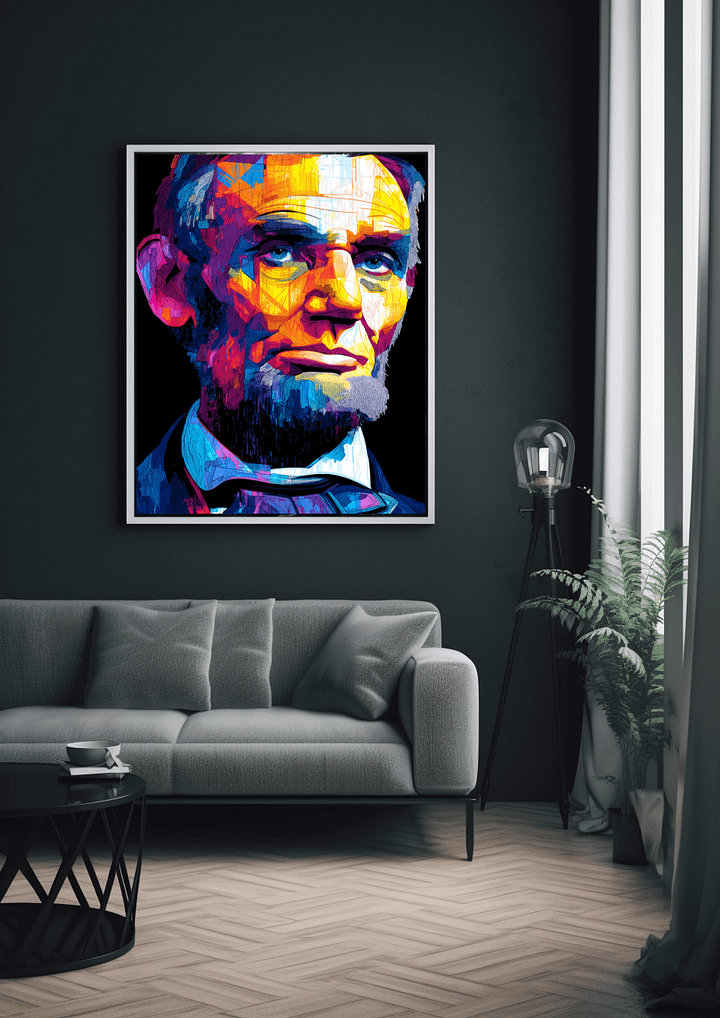 Spectrum of Lincoln Framed Matte Wall Art Canvas product image (2)