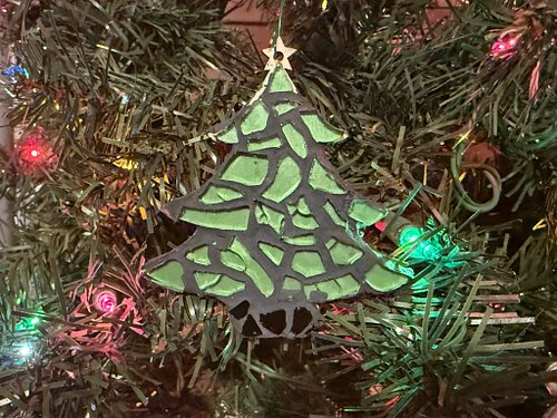 We can thank insomnia for this mosaic experiment. I’m going to fix up the edges and seal it and see what happens.  It’s a dec...