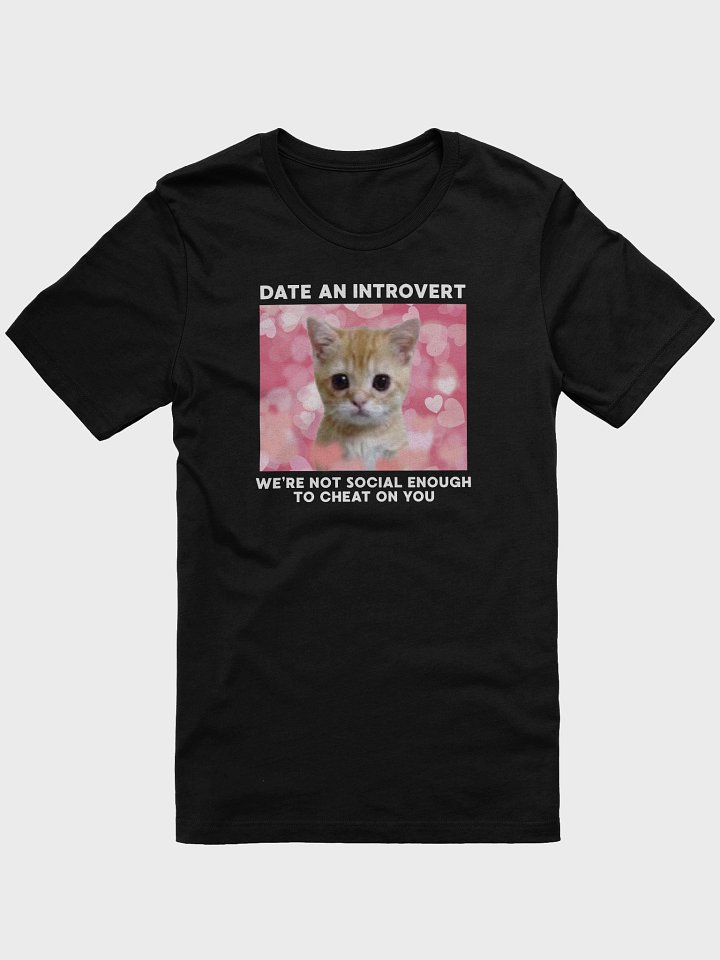 Date an Introvert Cat T-Shirt product image (13)