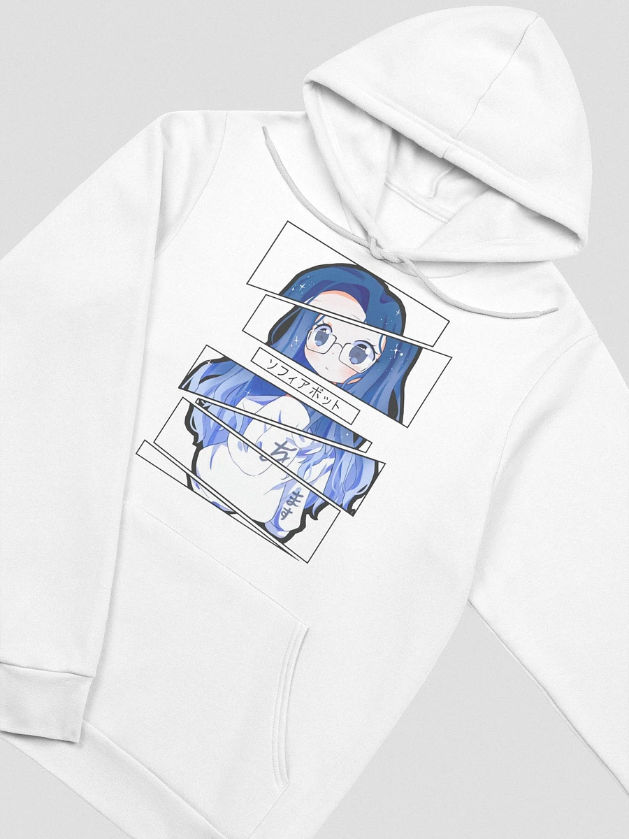 sophiabot shattered hoodie white product image (3)