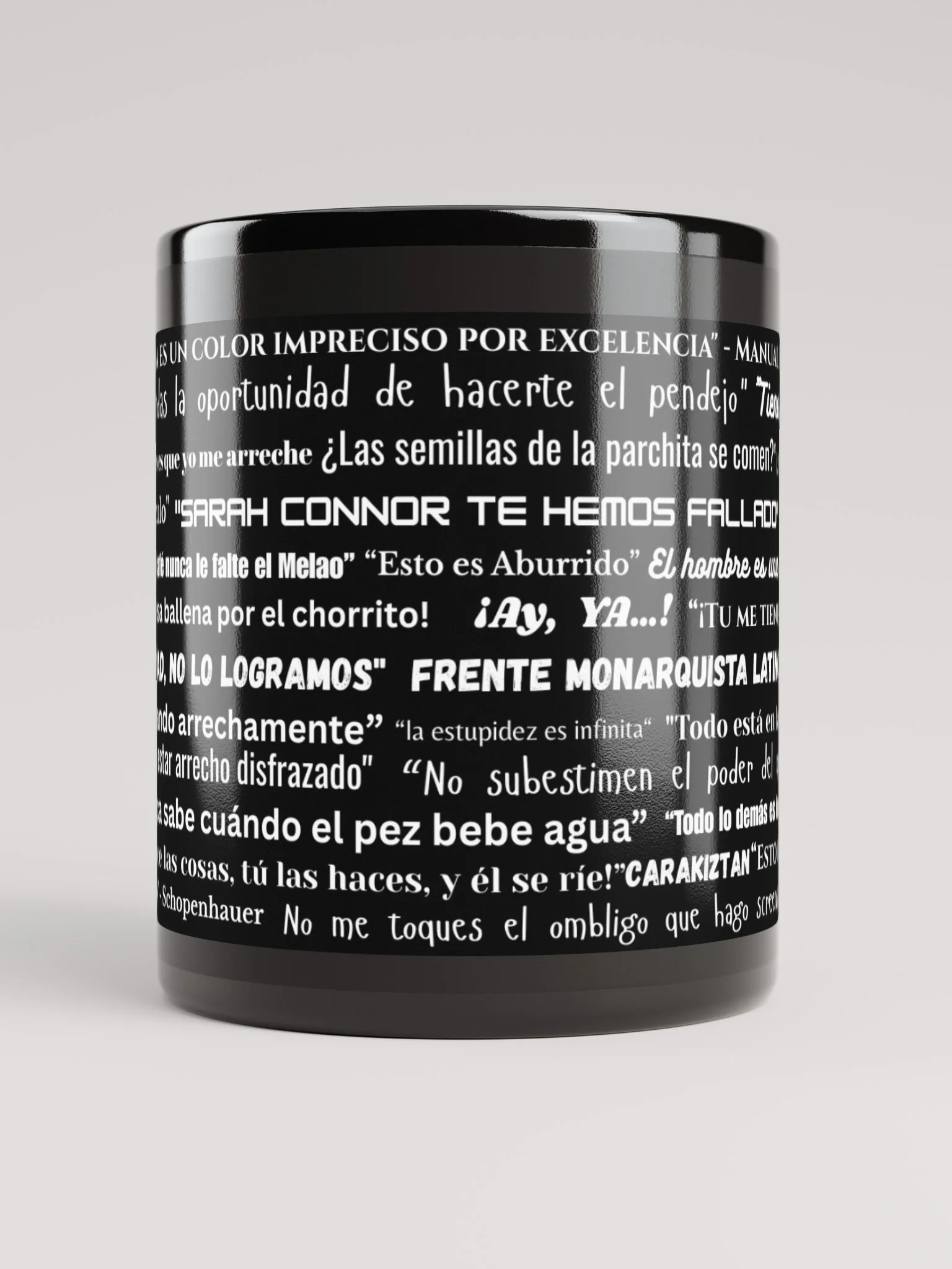 La taza Negra de frases product image (10)