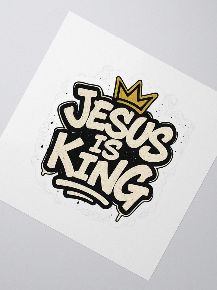 JESUS IS KING | Premium Kiss-Cut Sticker product image (2)