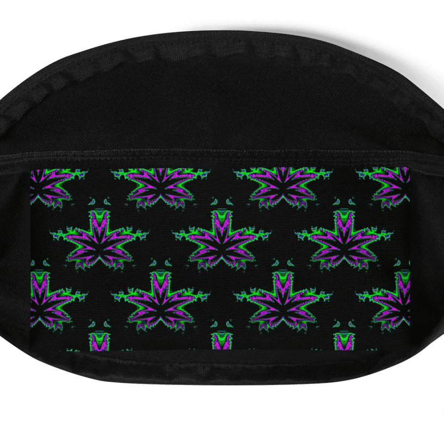 Weed 420 Fanny Pack, Cannabis Twisted Budz Bag, Pot Leaf Pattern Stoner Art Accessory product image (4)