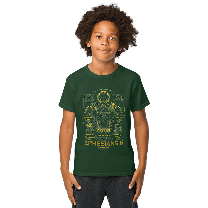 YHWH Kids Tee - "Ephesians 6 Loadout" product image (2)