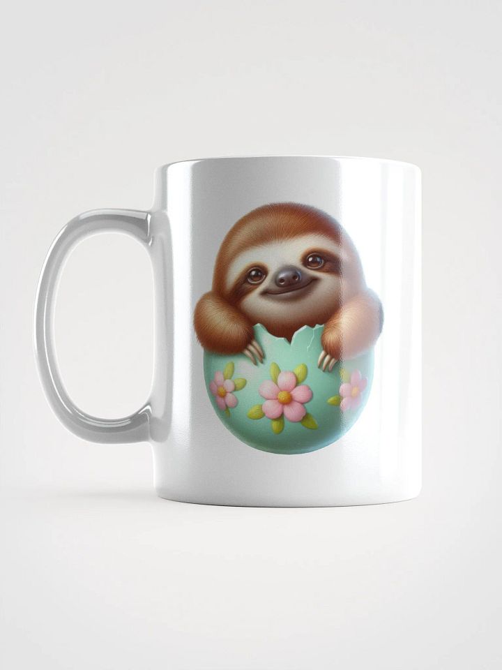 Sloth Easter Egg - White Mug product image (2)