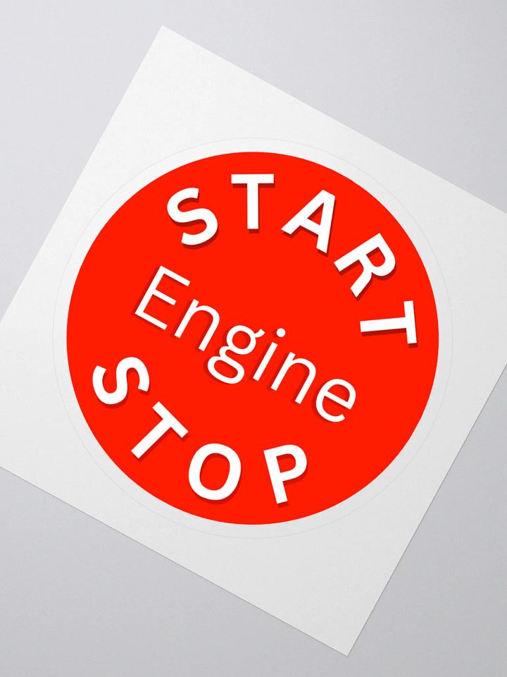 Engine Start/Stop Kiss Cut Stickers product image (2)
