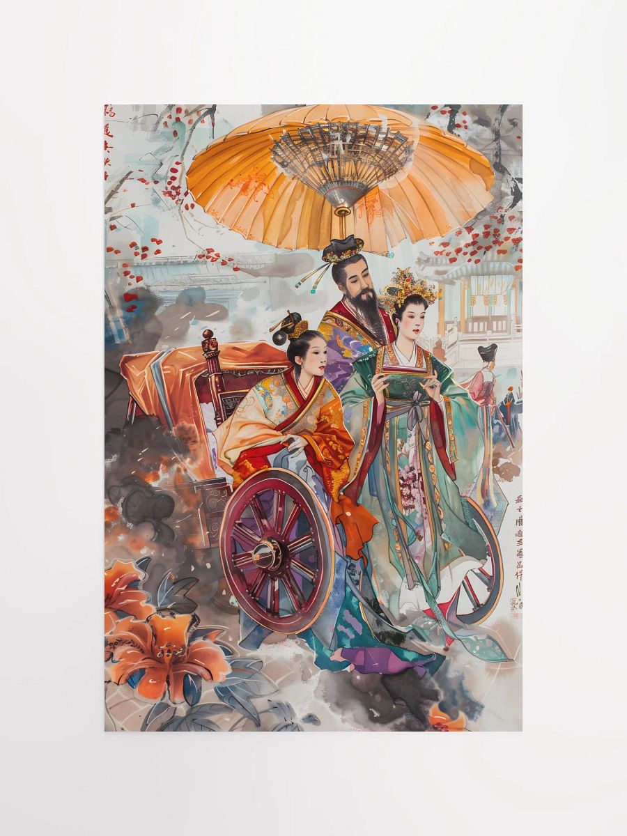 Historical regal scene with elegant figures in robes product image (4)