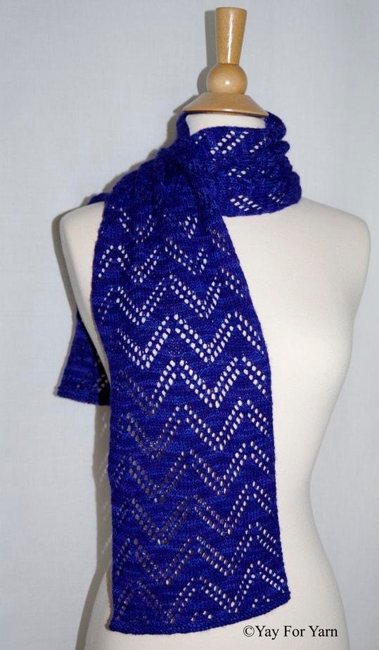 Double Chevron Lace Scarf - PDF Knitting Pattern product image (1)