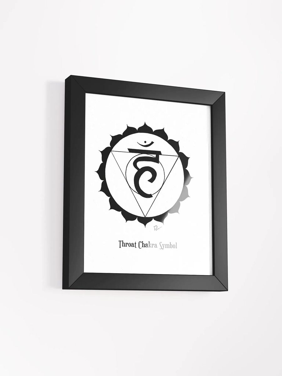 Throat Chakra Symbol Framed Art product image (2)