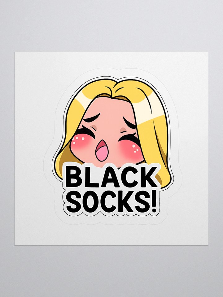 Black socks sticker product image (1)