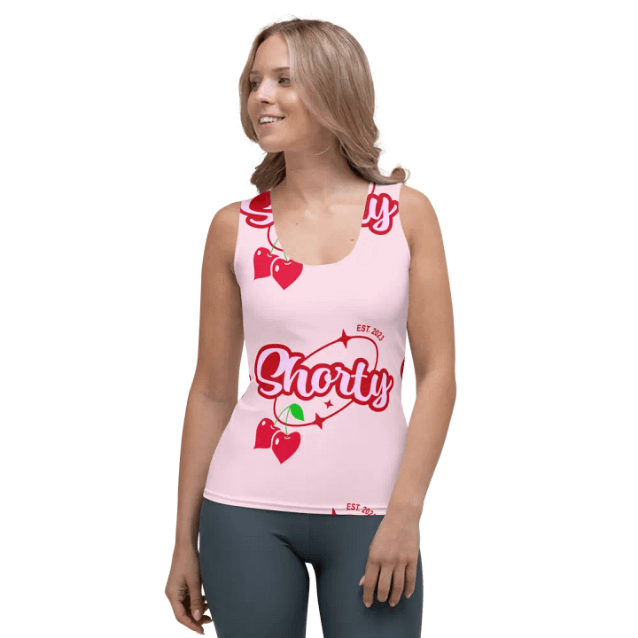 Miss Shorty Heart Shaped Cherries Logo Tank Top product image (1)