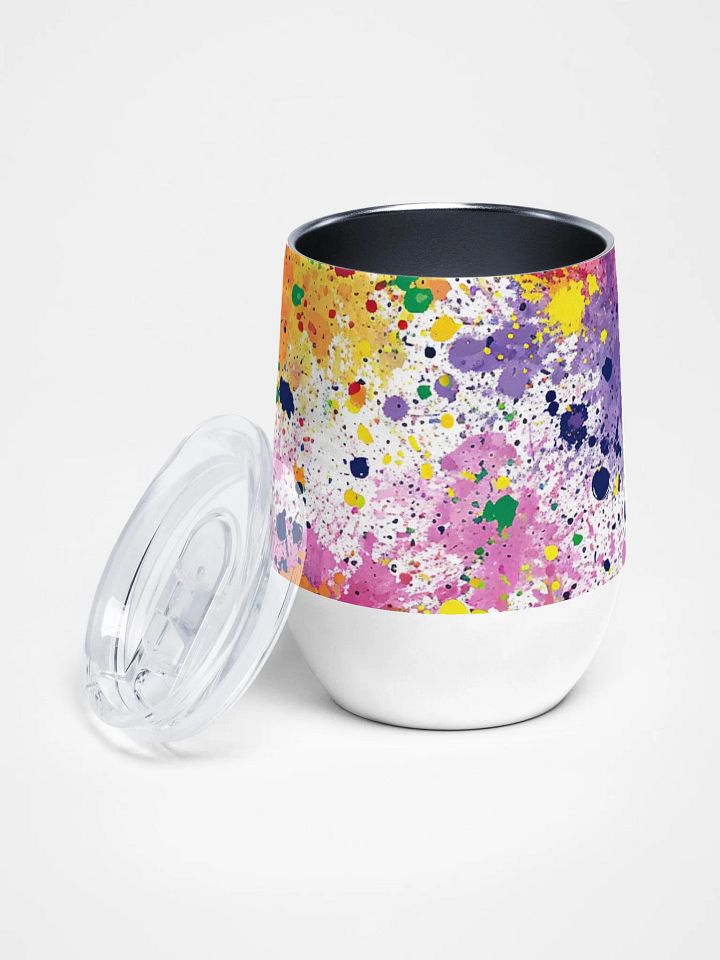 Splatter Paint Wine Tumbler - Savor on-the-go! product image (2)