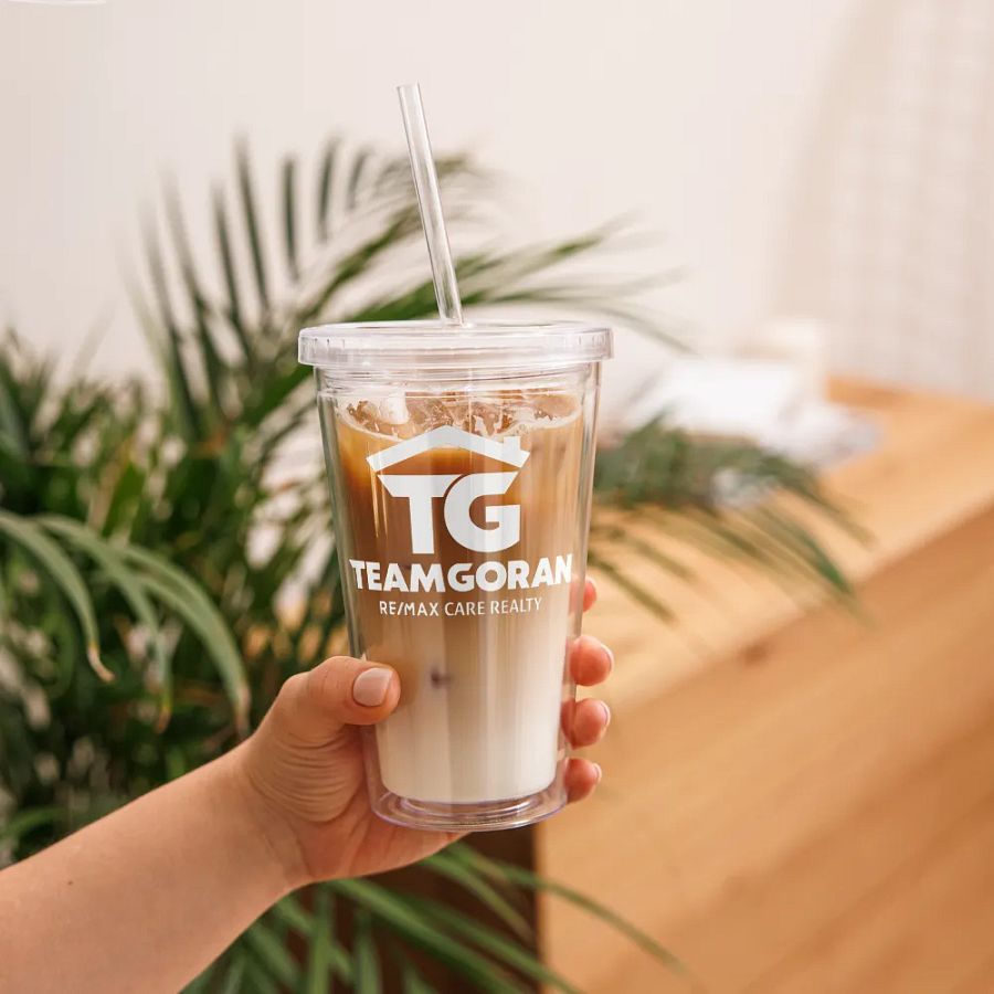 Team Goran Double Wall Clear Plastic Tumbler (16 oz) product image (11)