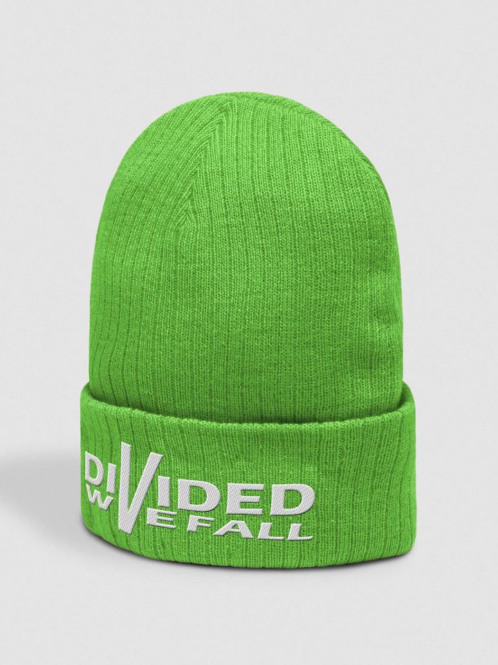 Divided We Fall - White - Atlantis Ribbed Knit Beanie product image (2)
