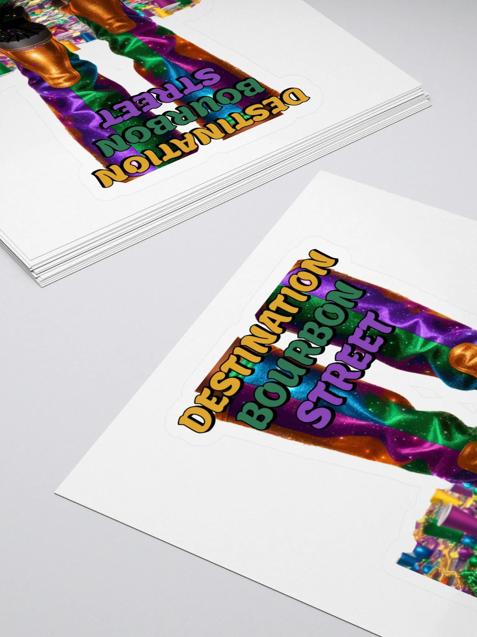 Destination Bourbon Street - Funny Mardi Gras Sticker product image (4)