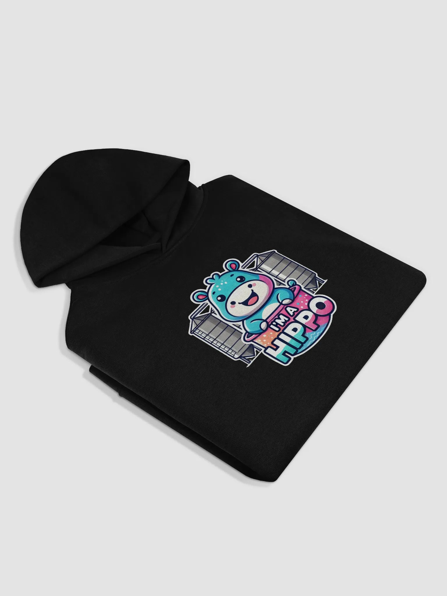 Joyful Hippo Oversized Hoodie product image (4)
