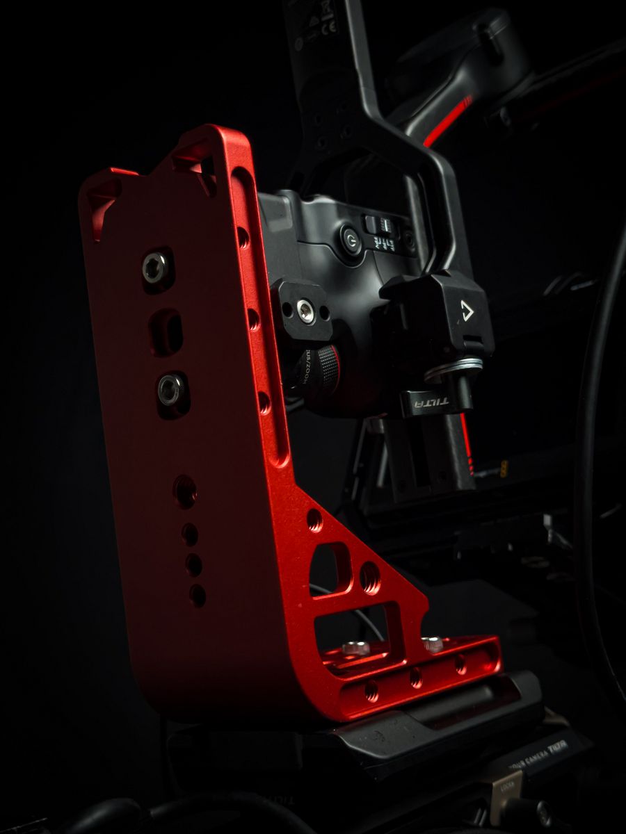 Heavy Duty Gimbal L Bracket for RS4 RS3 RS2 + Pro (RED) product image (3)