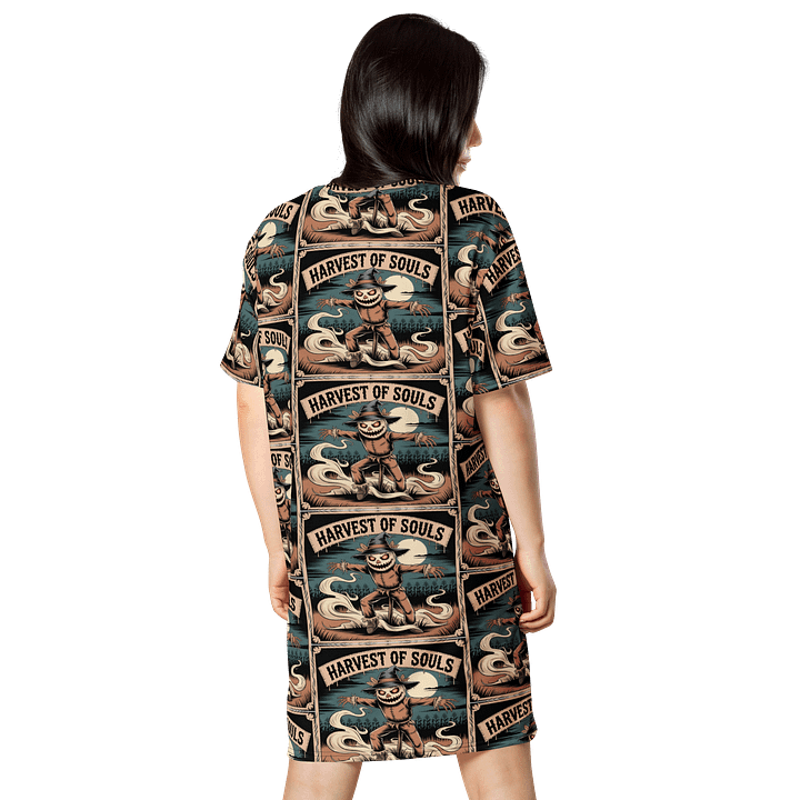 Midnight Veil Designs - Harvest of Souls All-Over Print T-Shirt Dress product image (2)