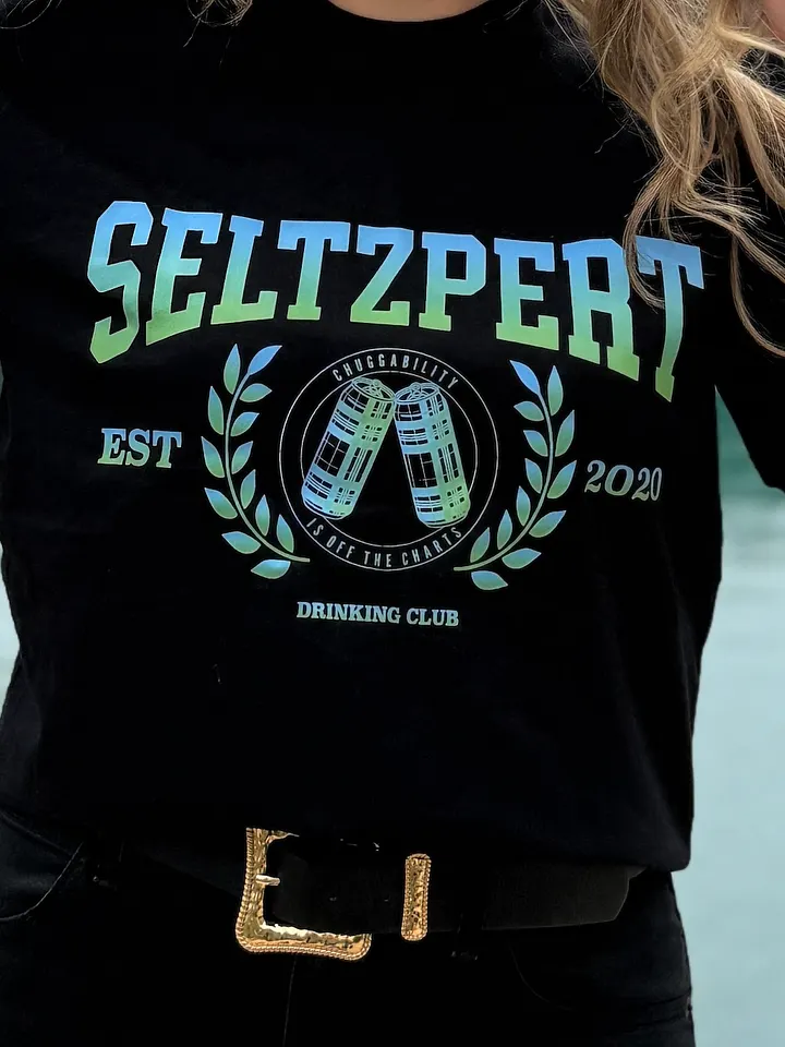 Seltzpert Drinking Club T-shirt Blue Lagoon product image (2)