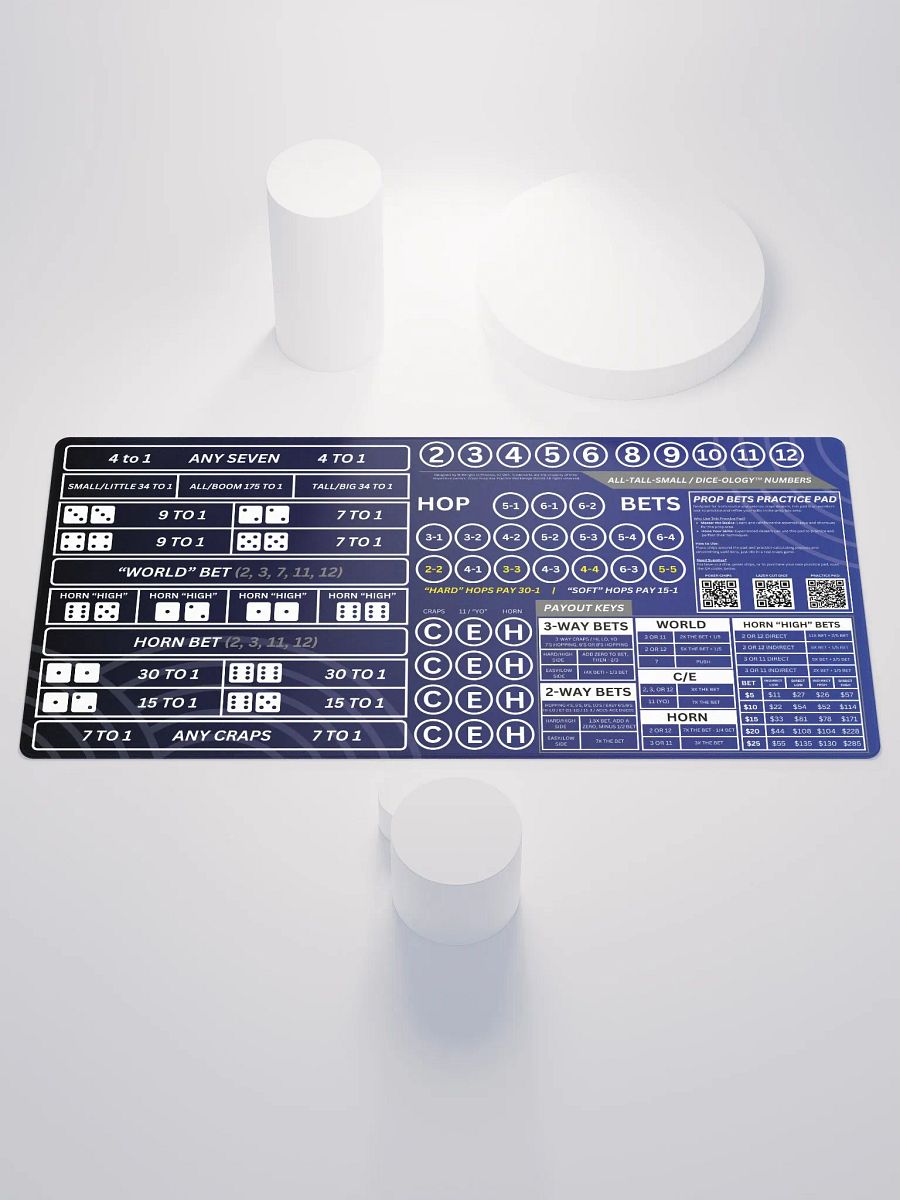 Craps Prop Bet Practice Pad - MidKnight Blue product image (1)