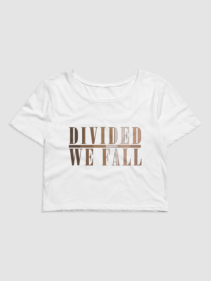 Divided We Fall - Skin Colour Two - Bella+Canvas Women's Crop Tee product image (1)