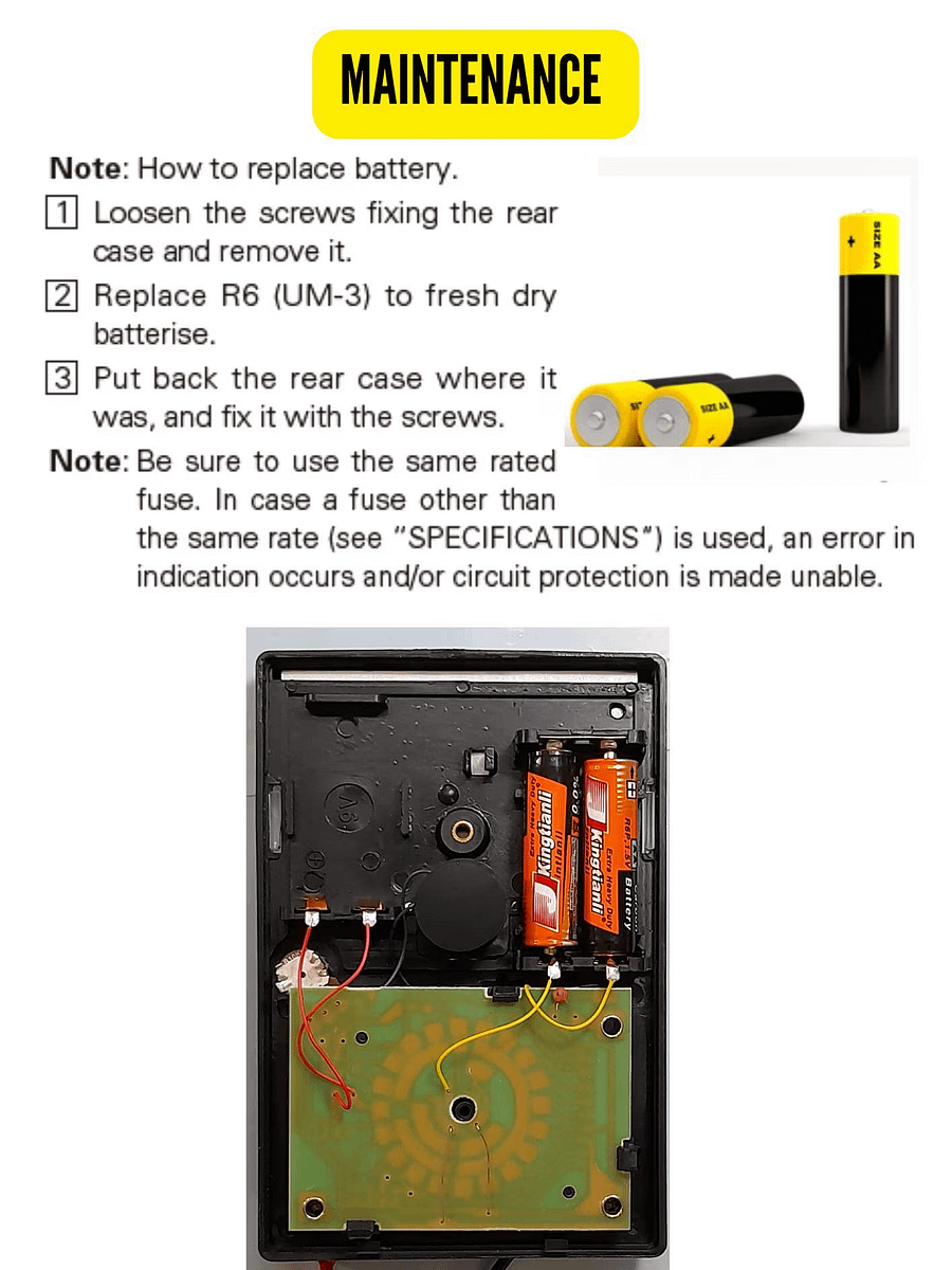 eBook - SAMWA YX 360 TRN Analog Multimeter/Multitester: How to use it. For beginners product image (2)