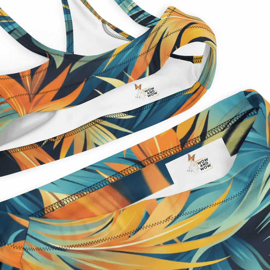 Tropical Flow Recycled High Waisted Bikini product image (10)