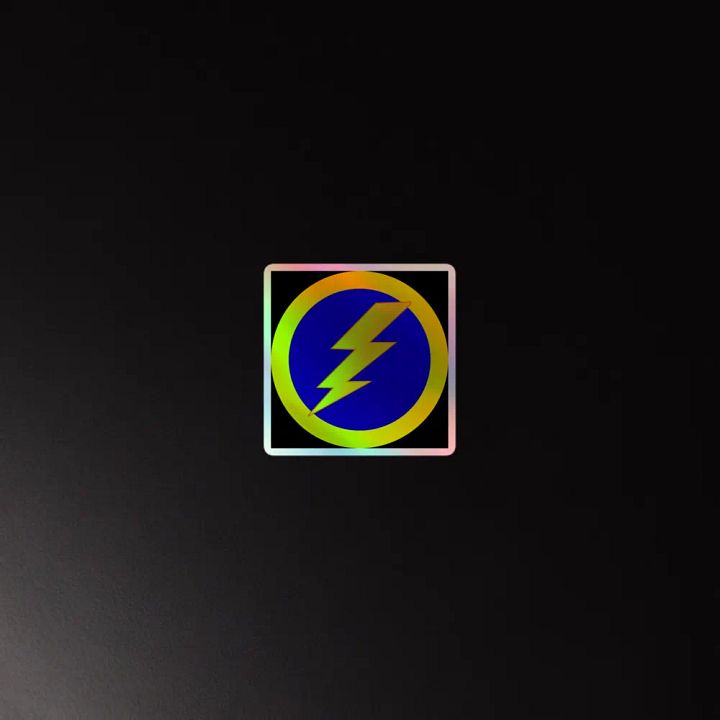 thunderbolt holo sticker product image (4)