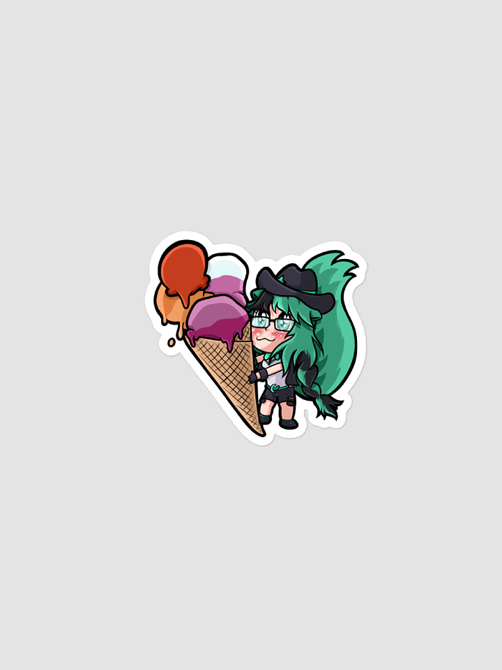 Mintzey Moon Pride Lesbian Sticker product image (1)