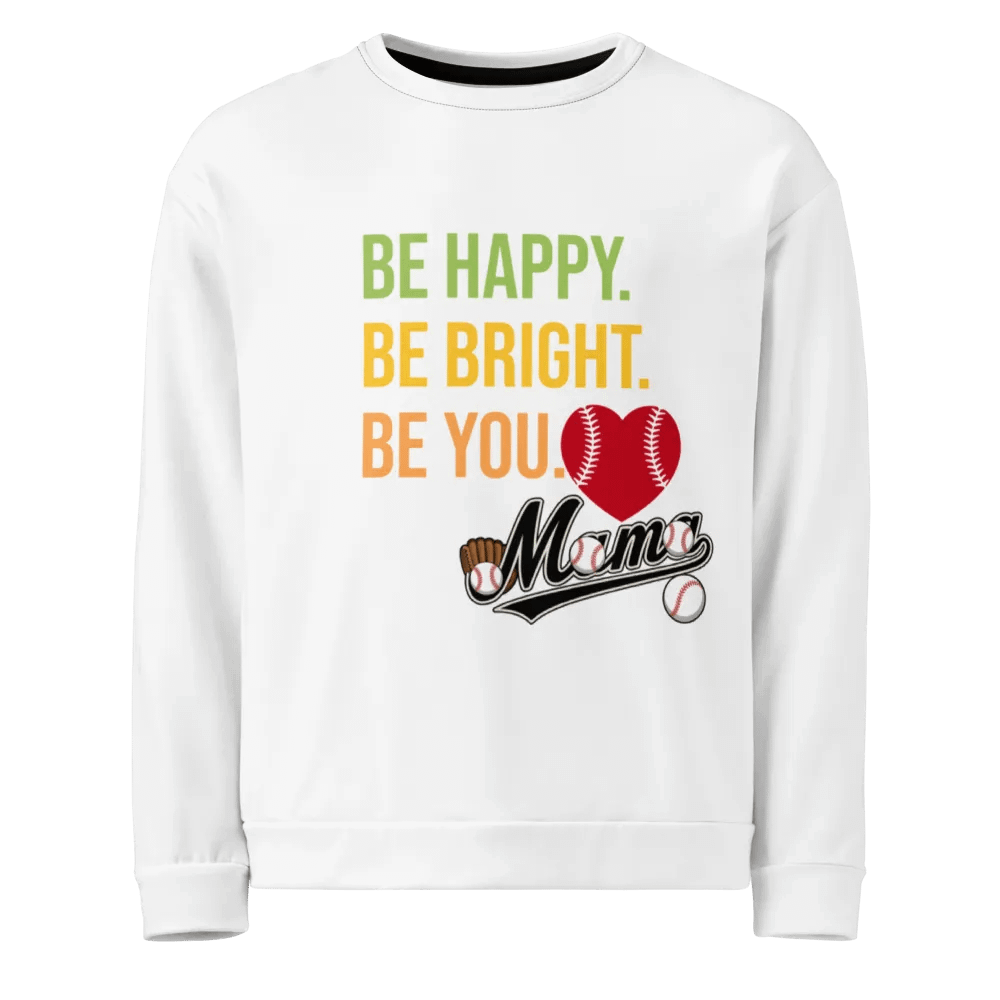 Be Happy Baseball Mama All-Over Sweatshirt product image (1)