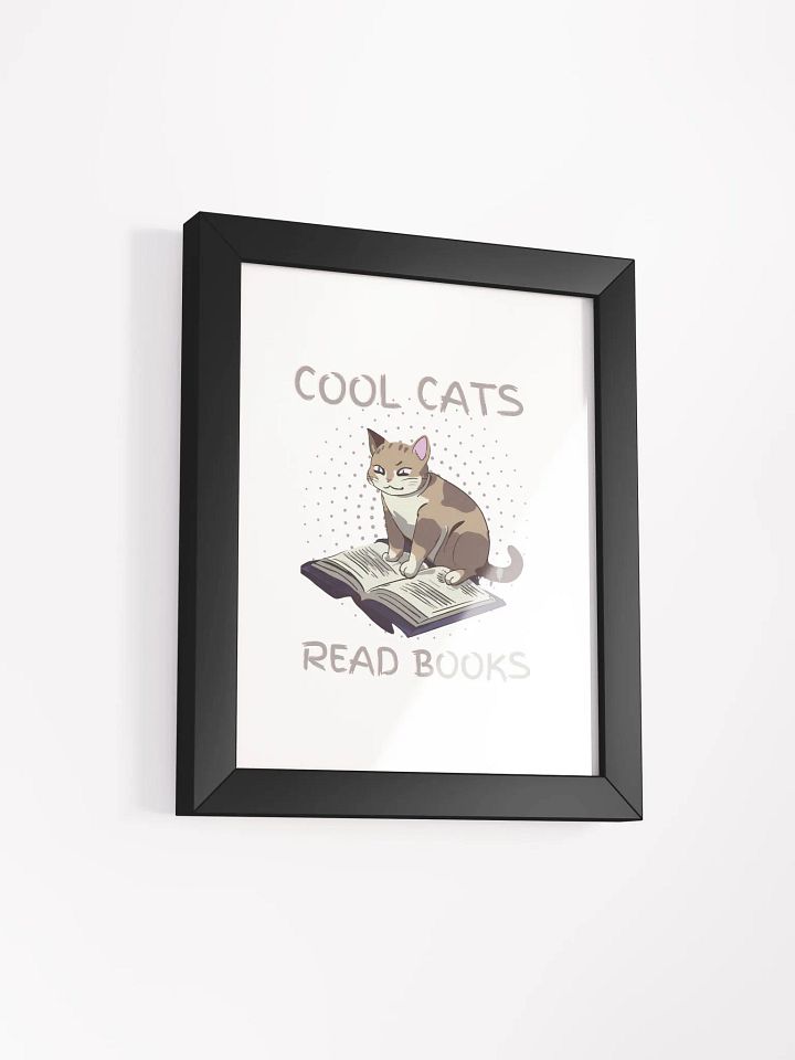 Cool Cats Read Books Framed Poster product image (40)