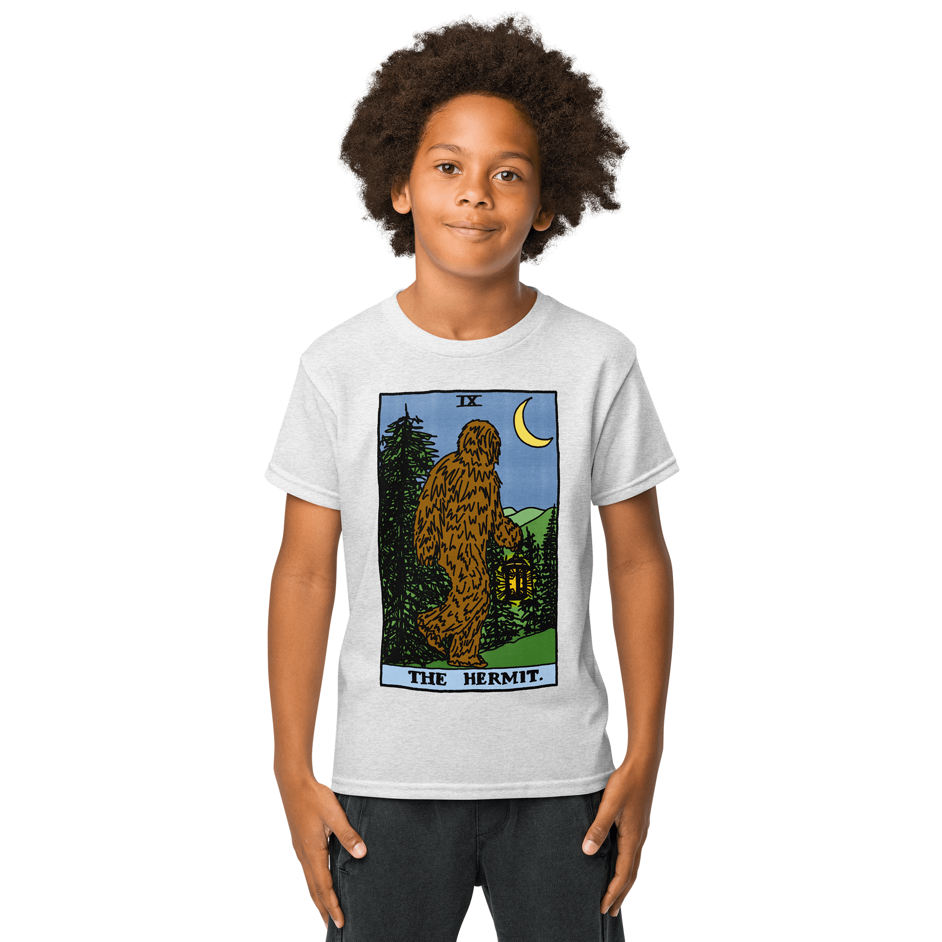 Bigfoot Hermit Tarot Card Kid Shirt product image (9)