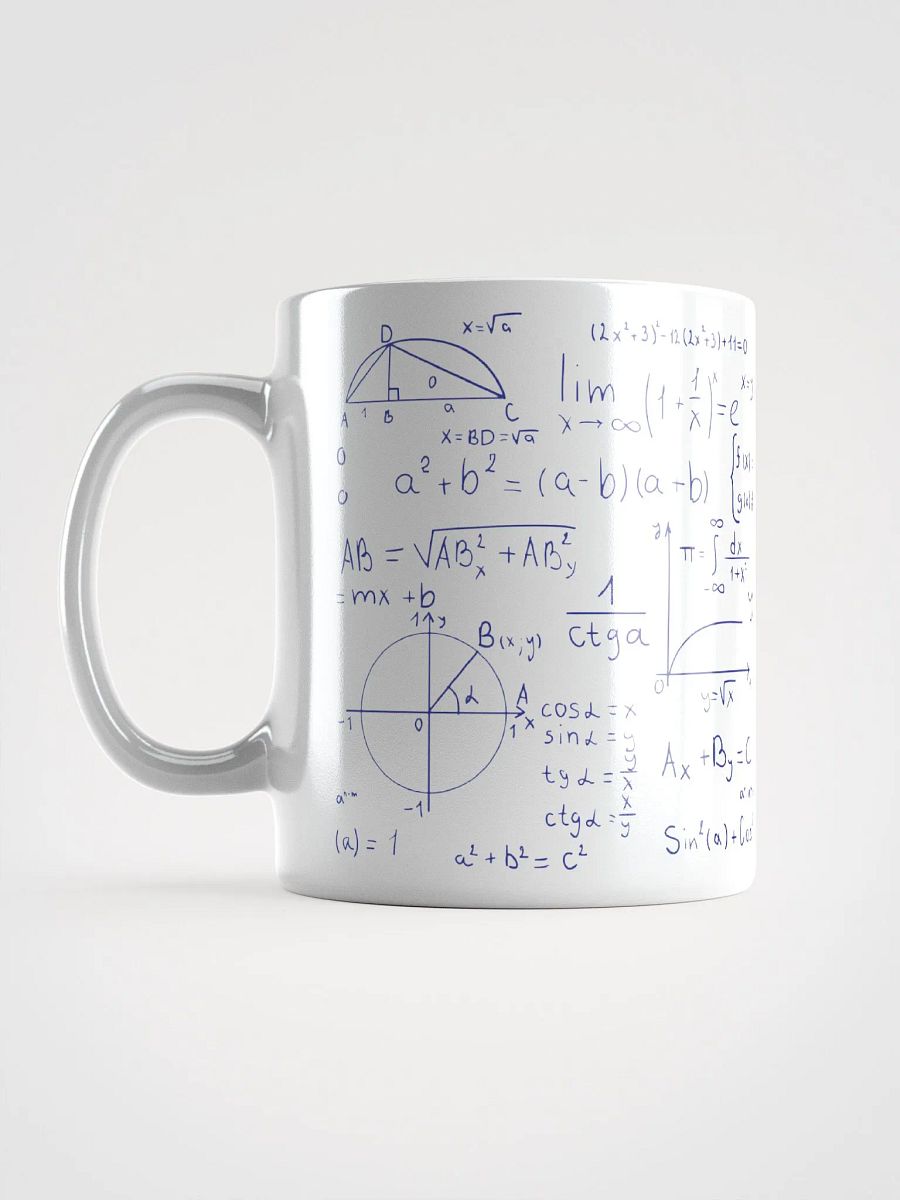 Algebraic Equation Shiny white Mug product image (17)