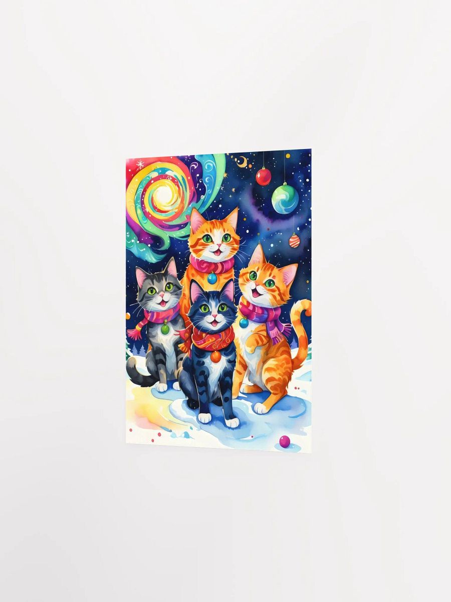 Festive Cats in Scarves Poster product image (6)