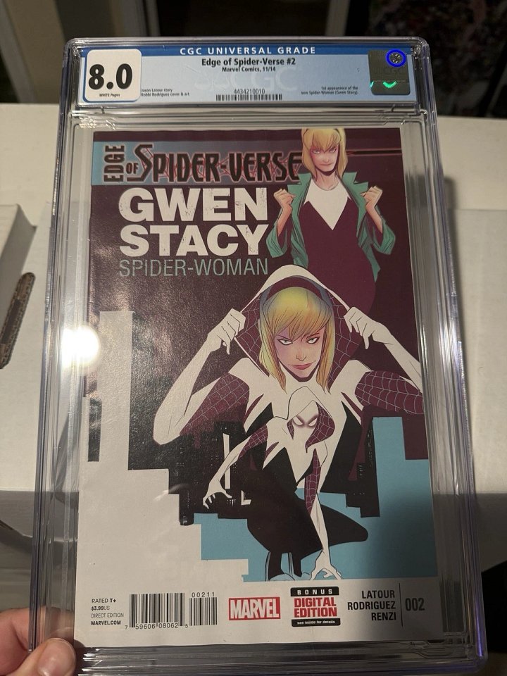 Edge of Spider-Verse #2 (2014) CGC 8.0 – First Appearance of Spider-Gwen (Gwen Stacy as Spider-Woman) product image (1)
