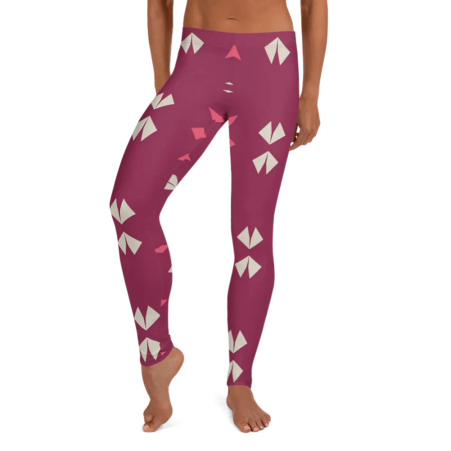 Kaleidoscopic Maroon All-Over Leggings product image (9)