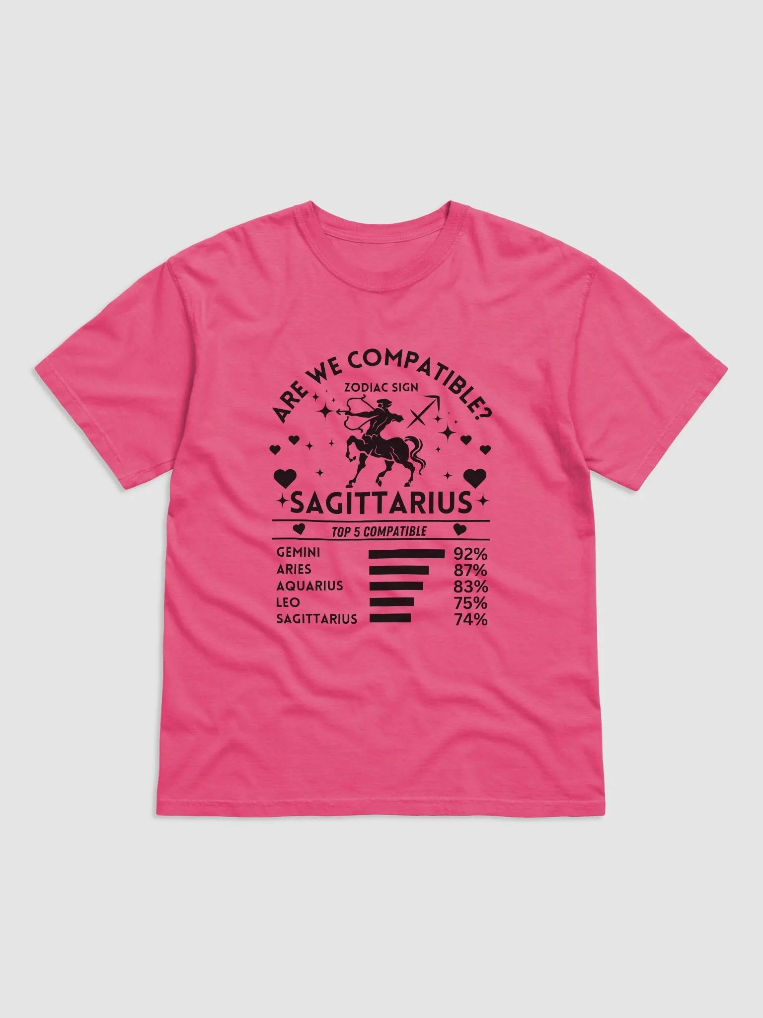 Sagittarius Zodiac Sign Romantic Compatibility T-Shirt - Light Comfort Colors 1717 product image (54)
